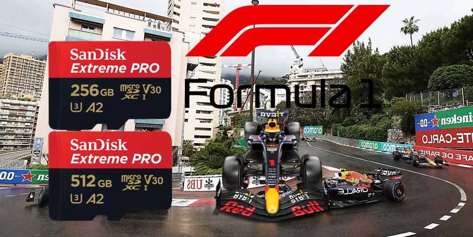 Formule seizoen van 2023 beleef je met jouw camera en een micro SD kaart van SanDisk.
